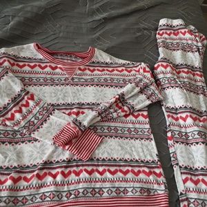 two piece holiday pajama set